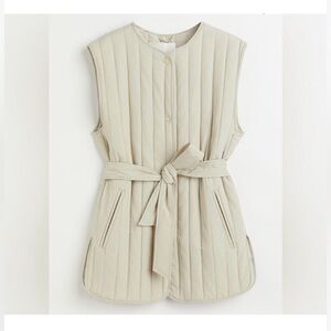 H&M Cream Quilted Vest